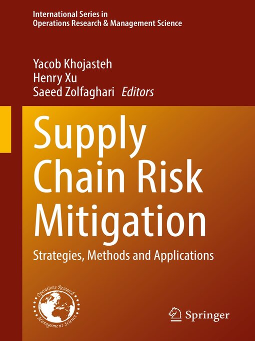 Title details for Supply Chain Risk Mitigation by Yacob Khojasteh - Wait list
